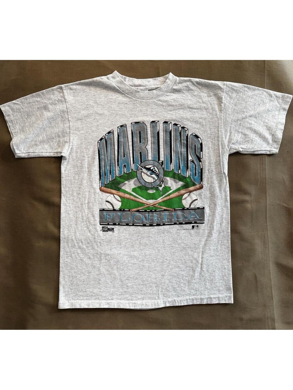 Vintage 90s 1991 Florida Marlins Single Stitch Salem Sportswear T-Shirt Large